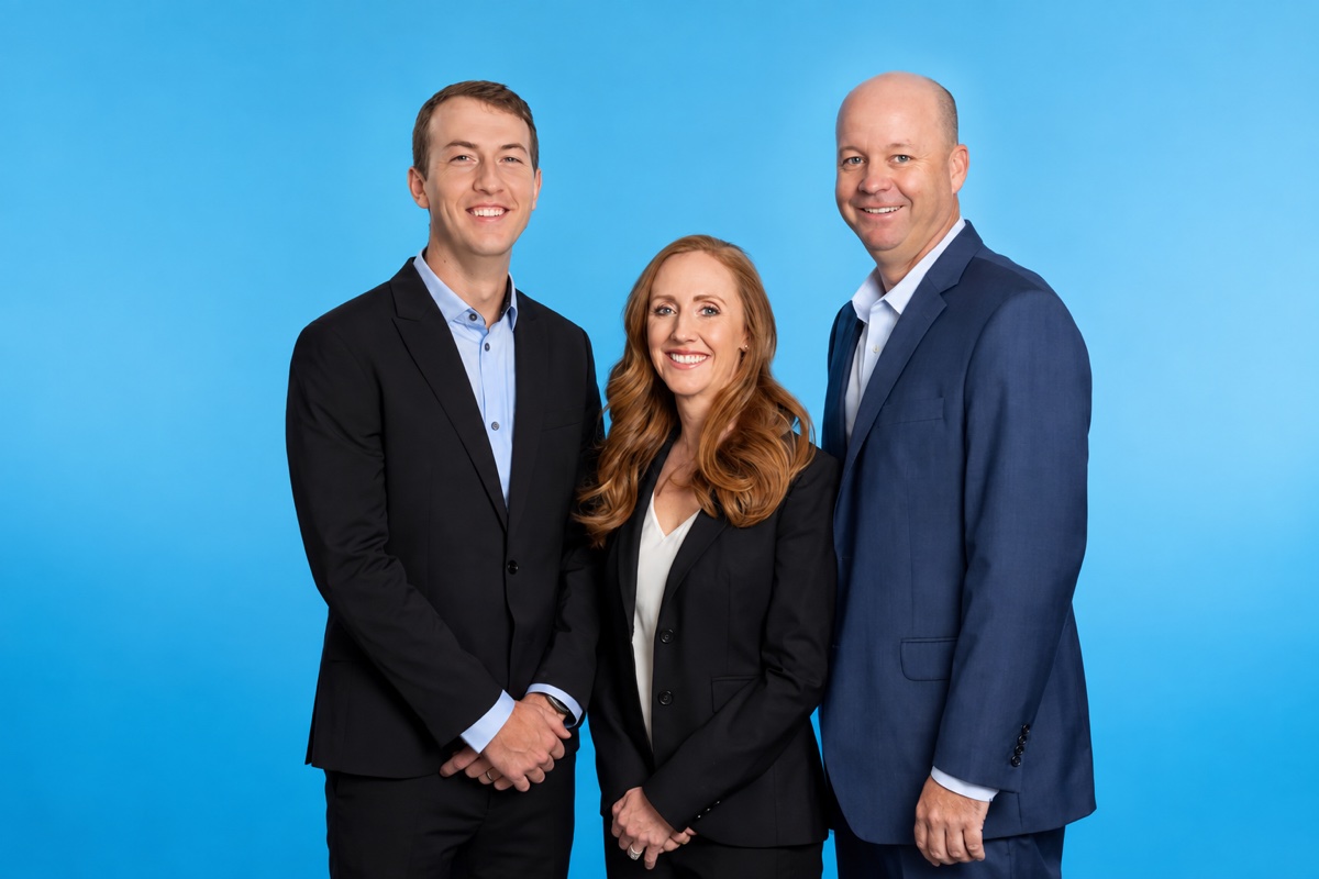 Dr. Colby J. Weaver, Dr. Laura Robison-Rabe, and Dr. Kyle Rabe, from left to right